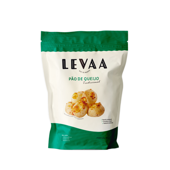 P&atilde;o de Queijo Tradicional Cong 900g - Levaa